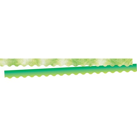 Barker Creek Tie-Dye and Ombr Lime Double-Sided Scalloped Border, 13/set, PK13 939